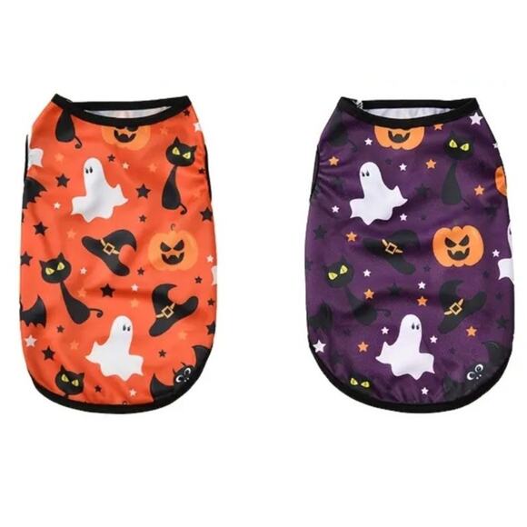 Halloween Themed Lightweight Dog Vests (2) Size Large NWT - Picture 1 of 8